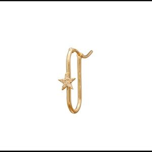 Foundrae Star FOB Earring 18k Gold
